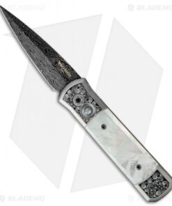 Pro-Tech Godson Ultimate Steel Custom Knife Mother of Pearl (3.1" Damascus)