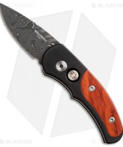 Pro-Tech Custom Runt J4 Automatic Knife Cocobolo (1.94" Damascus) 4406-D