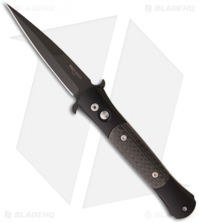 Pro-Tech The Don Automatic Knife Black/Carbon Fiber (3.5" Black) 1705