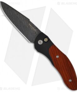 Pro-Tech Automatic Elishewitz Doru w/ Cocobolo Wood Inlays (Damascus) 2007-DAM