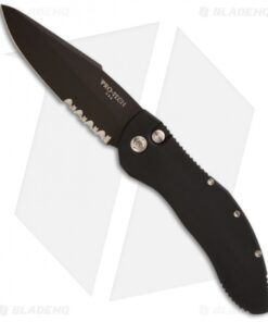 Pro-Tech Doru Automatic Knife Elishewitz Black Handle (3.5" Black Serr) 2016
