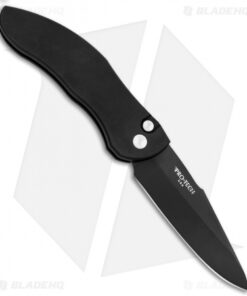 Pro-Tech Elishewitz Doru Left-Handed Automatic Knife (3.5" Black Plain) 2032