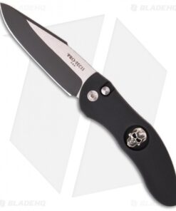 Protech Doru Skull #1 Automatic Knife Elishewitz (3.5" Black) LTD ED 2061