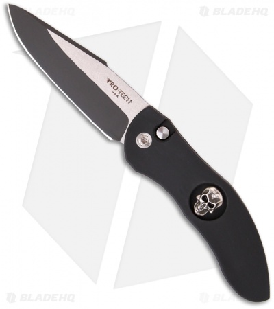 Protech Doru Skull #1 Automatic Knife Elishewitz (3.5" Black) LTD ED 2061