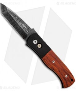 Pro-Tech Emerson Custom CQC-7 Automatic Knife Cocobolo (3.25" Damascus)