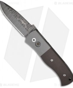 Emerson Pro-Tech Steel Custom CQC-7A Automatic Knife w/ Micarta (Damascus)
