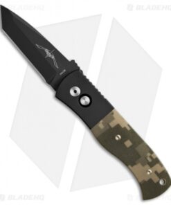 Emerson Pro-Tech CQC-7 Automatic Knife w/ Digi Camo G-10 (3.25" Black Plain)