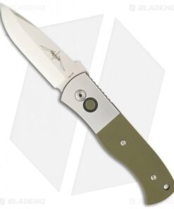 Emerson Protech Custom Steel CQC-7A Automatic Knife Green G-10 (3.25" Stonewash)