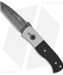 Custom Pro-Tech Emerson CQC-7 Automatic Knife w/ G-10 (3.25" Damascus) E7T-2011