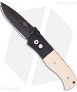 Emerson Pro-Tech CQC7-A Automatic Knife Tuxedo Ivory Micarta (3.25" Black)