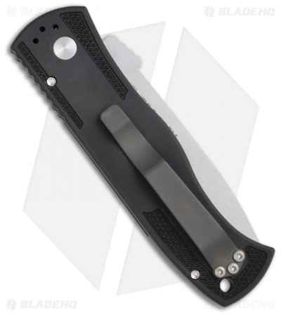 Pro-Tech Emerson CQC-7 Auto Tanto Knife Knurled (3.25" Stonewash) - Image 2
