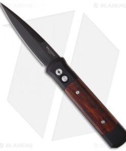 Pro-Tech Godfather Automatic Knife Black/Cocobolo (4" Black) 907-C