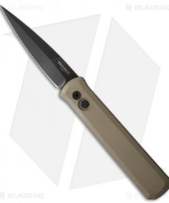 Pro-Tech Godfather Automatic Knife Desert Sand (4" Black) 921DS