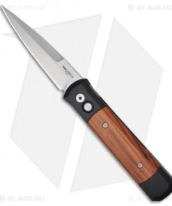 Pro-Tech Godfather Automatic Knife Black/Cocobolo (4" Satin) 906-C
