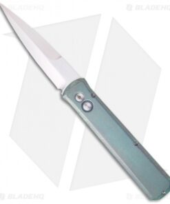 Protech Custom Titanium Godfather Automatic Knife (4" Hand Satin)