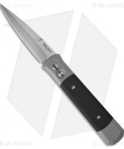 Pro-Tech Godfather Automatic Knife Gray/Black G-10 (4" Satin) 900