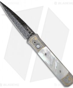 Pro-Tech Masterpiece Custom Godfather Auto w/ Mother of Pearl (4" Damascus)