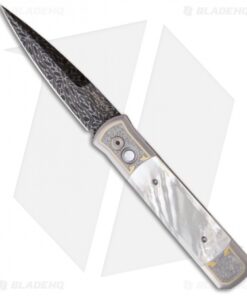 Pro-Tech Ultimate Custom Steel Godfather Knife w/ Mother of Pearl (4" Damascus)