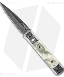 Pro-Tech Godfather Ultimate Steel Custom Knife Mother of Pearl (Damascus)