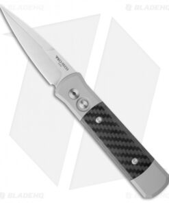 Pro-Tech Godson Automatic Knife Gray/Carbon Fiber (3.2" Satin) 700CF