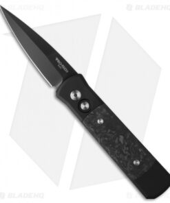 Pro-Tech Godson Automatic Knife Marbled Carbon Fiber (3.15" Black) 705-M
