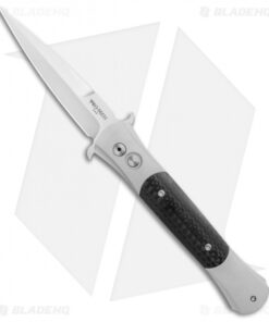 Pro-Tech Large Don Silver Automatic Knife Carbon Fiber (4.5" Satin) 1944