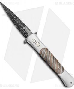 Pro-Tech Large Don Steel Custom Automatic Knife Mastodon Tooth (4.5" Damascus)
