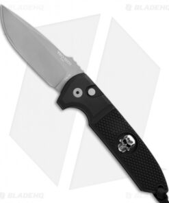 Pro-Tech Les George Rockeye Skull Automatic Knife Knurled (3.375" Bead Blast)