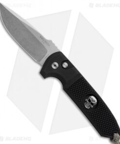 Pro-Tech Les George Rockeye Skull Automatic Knife Knurled (3.375" Stonewash)
