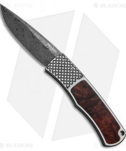 Pro-Tech Magic "Whiskers" Custom Auto Knife SS Desert Ironwood (Damascus) BR-1