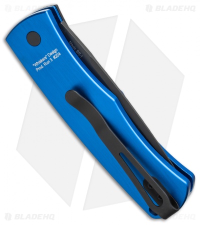 Pro-Tech Magic "Whiskers" Automatic Knife Blue (3.125" Black) BR-1.7 - Image 3