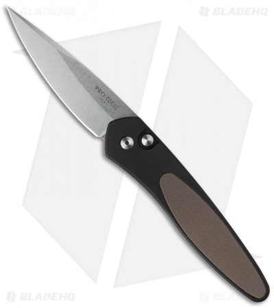 Pro-Tech Newport Automatic Knife Brown G-10 (3" Stonewash) 3440-BRN