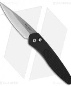 Protech Newport Ltd. Automatic Knife Super Grip Black G-10 (3" Stonewash) 3441