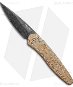 Pro-Tech Ultimate Custom Newport Knife Mokume (3" Damascus)