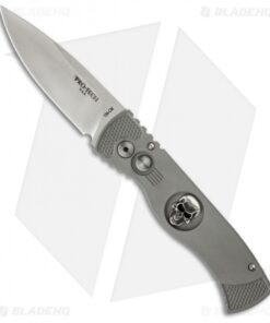 Pro-Tech TR-2.63 Skull Gray Tactical Response Automatic Knife (3" Satin)