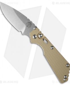 Strider + Pro-Tech SnG Automatic Knife Tan Knurled w/Safety (3.5" Stonewash)