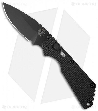 Strider + Pro-Tech SnG Automatic Knife Knurled Aluminum w/Safety (3.5" Black)