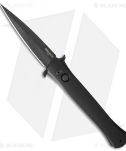 Pro-Tech Don Automatic Knife Solid Smooth Aluminum (3.5" Black) 1721