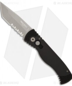 Pro-Tech TR-1.2 Tactical Response Tanto Automatic Knife (3" Bead Blast Serr)