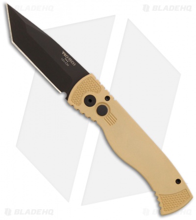 Pro-Tech TR-1.31 Tactical Response Automatic Tanto Knife (Black PLN)