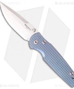 Pro-Tech Custom TR-3 Integrity Frame Lock Knife Blue Ti (3.5" Stonewash) 7725-SW