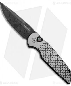 Pro-Tech TR-3 Fish Scale Custom Tactical Response Automatic (3.5" Damascus)