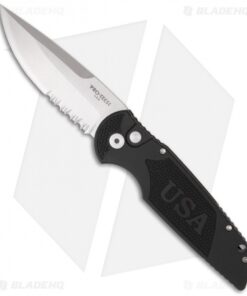 Pro-Tech Tactical Response TR-3 USA Handle (3.5" Stonewash Serr) #2