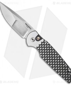 Pro-Tech TR-3 Steel Custom Automatic Knife DLC Fish Scale (3.5" Compound)