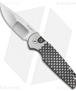 Pro-Tech TR-3 Steel Custom Automatic Knife Fish Scale (Compound Grind)