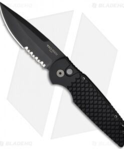 Pro-Tech Tactical Response TR-3 X2 Fish Scale Handle (3.5" Black Serr)