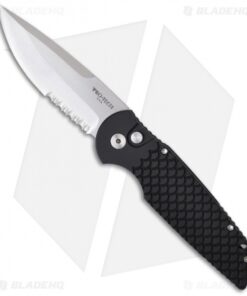Pro-Tech Tactical Response TR-3 X2 Fish Scale Handle (3.5" Stonewash Serr)