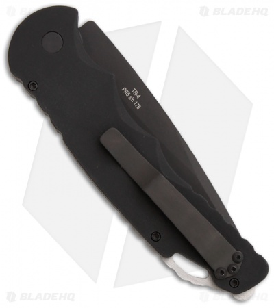 Pro-Tech TR-4.4 Tactical Response 4 Automatic Knife (4" Black Serr) - Image 2