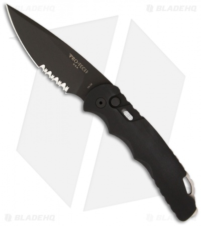 Pro-Tech TR-4.4 Tactical Response 4 Automatic Knife (4" Black Serr)