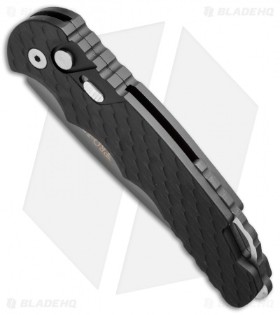 Pro-Tech TR-4.F1 Tactical Response 4 Automatic Knife Feather Grip (4" Gray D2) - Image 3
